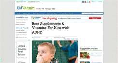 Desktop Screenshot of kidvitamin.com