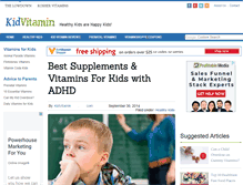 Tablet Screenshot of kidvitamin.com